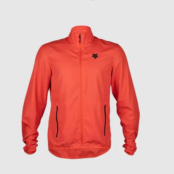 Chaqueta Cortavientos Bicicleta Ranger Naranjo Fox