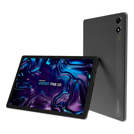 Tablet Positivo Vision Tab 10 4GB Ram 128GB Armazenamento, Octa-Core, 13MP + Selfie 5MP, Bateria 6000mAh, Tela 10.1 HD, Wi-Fi AC E 4G, Full Lamination