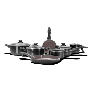 Jogo De Panelas Brinox Ceramic Life Easy Preto 7 Peças Jogo De Panelas Brinox Ceramic Life Easy Preto 7 Peças