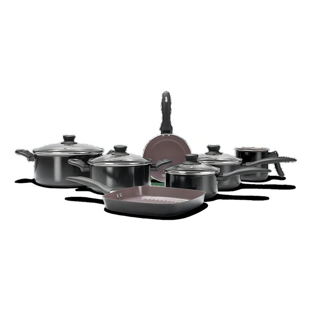 Jogo De Panelas Brinox Ceramic Life Easy Preto 7 Peças Jogo De Panelas Brinox Ceramic Life Easy Preto 7 Peças
