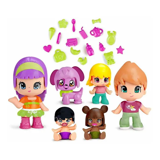Muñecas Pinypon  6 Figuras Y Accesorios Original Famosa