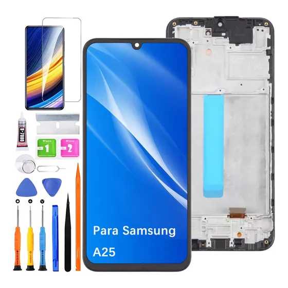Pantalla Para Samsung A25 A256e/n A256e Con Marco Incell