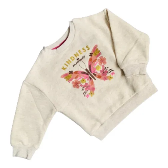 Suéter, Para Niñas, Excelente Calidad, Beige, Algodón