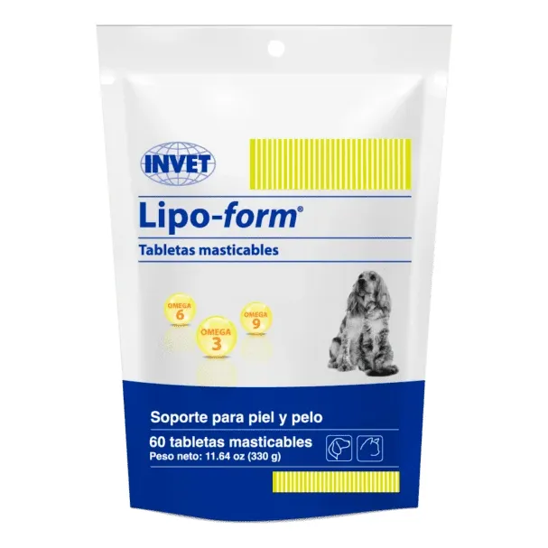 Lipo-form - Soporte Piel Y Pelo Tabletas Masticables X 60 Un