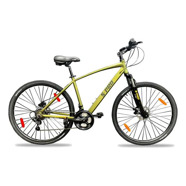 Bicicleta Aluminio Trekking S-pro Discovery Verde Rodado 28