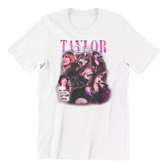 Camiseta Vintage Taylor Swift Turnê Eras 2023 Swiftie 