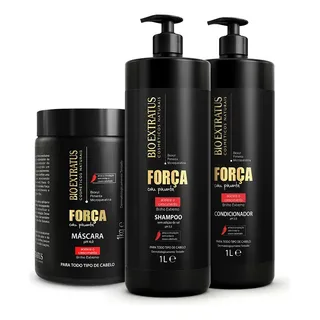 Kit Força (1l/kg) Shampoo, Kit Força (1l/kg) Shampoo,