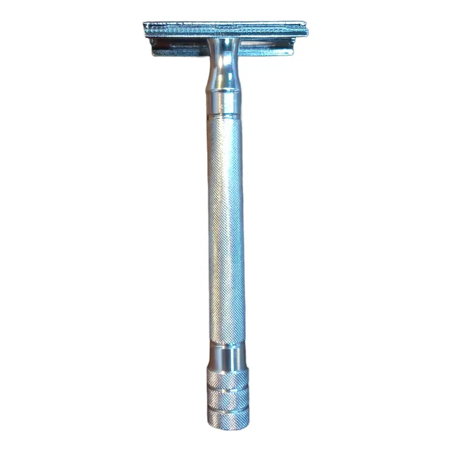 Maquina De Afeitar Doble Filo De Metal + 10 Filos