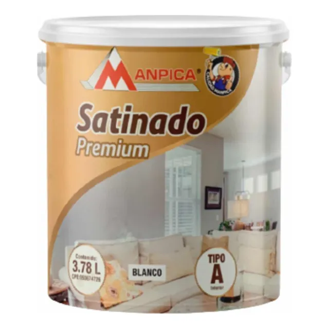 Pintura Satinado Manpica Premium Tipo A Galón 