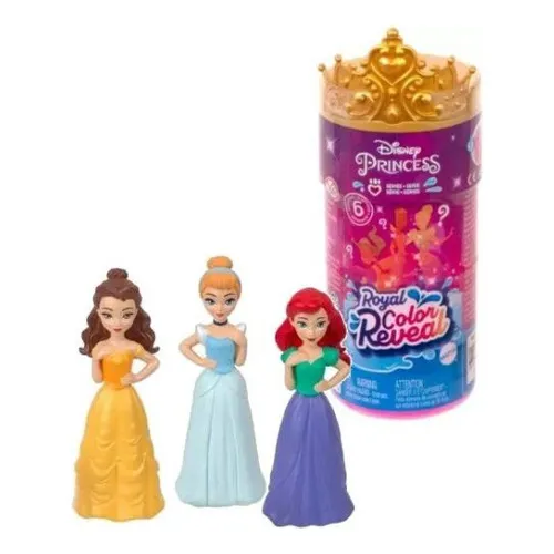 Disney Princess - Royal Color Reveal - 6 Sorpresas - Mattel