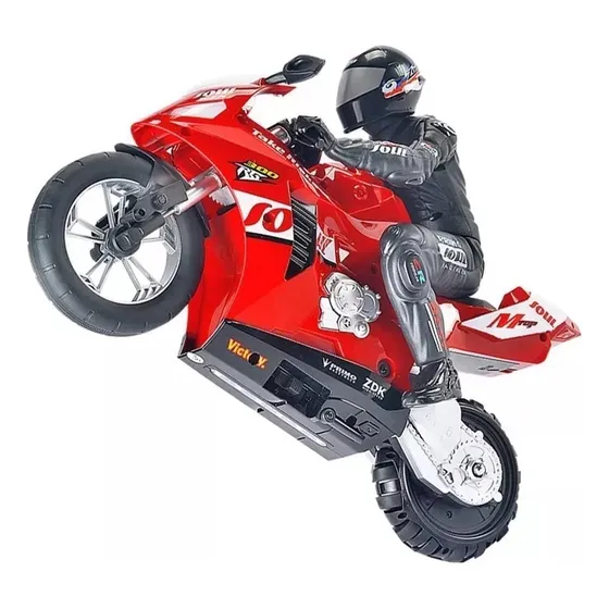 Motocicleta Acrobática Control Remoto Juguete Giros 360°