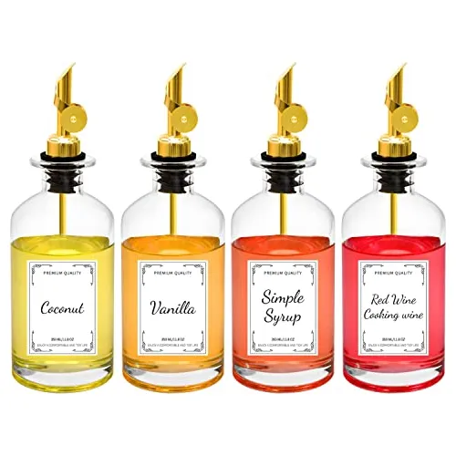 Monrocco Olive Oil Dispenser Bottle For Kitchen 4 Pack ...