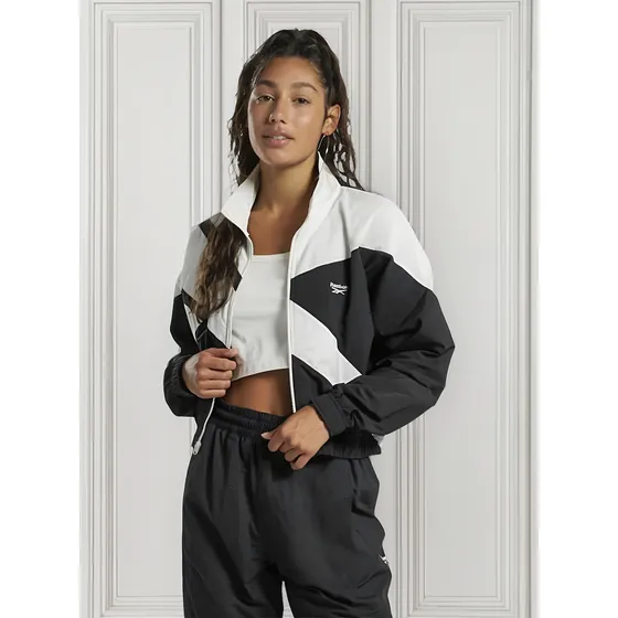 Campera Retro Reebok Franchise Track Black & White Original