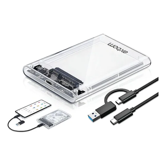 Case Gaveta Hd Externo Usb 3.1 Notebook Celular Mac Type C