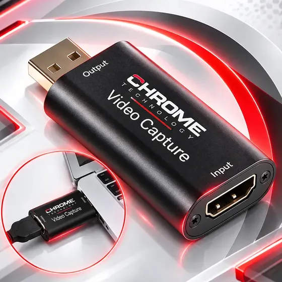 Placa De Captura Hdmi 4k Usb 1080p Full Hd Live Streaming Conversor Video Gamer Plug Play Chrome Tec