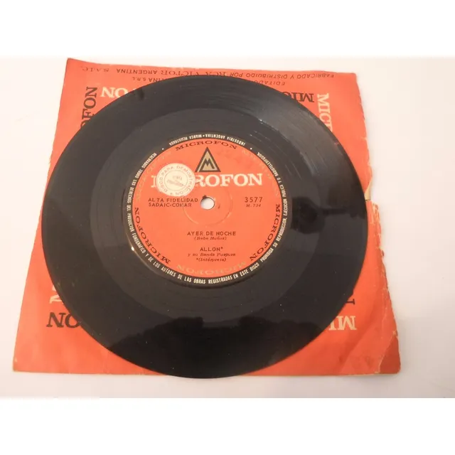Johnny Allon - Ayer De Noche / La Realidad - Simple Promo