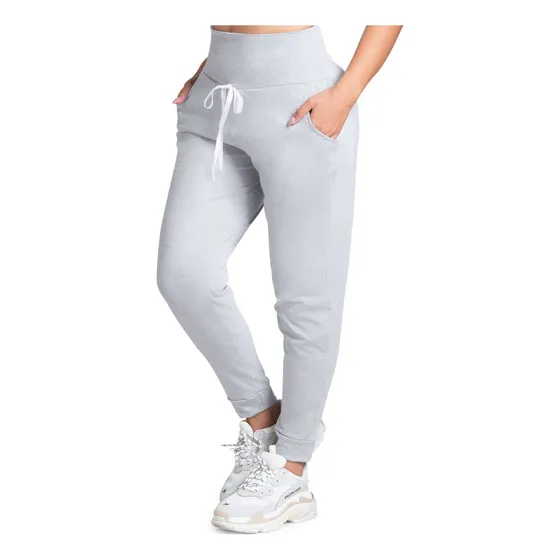 Pantalón Sudadera Para Mujer Gris Jaspe Mp