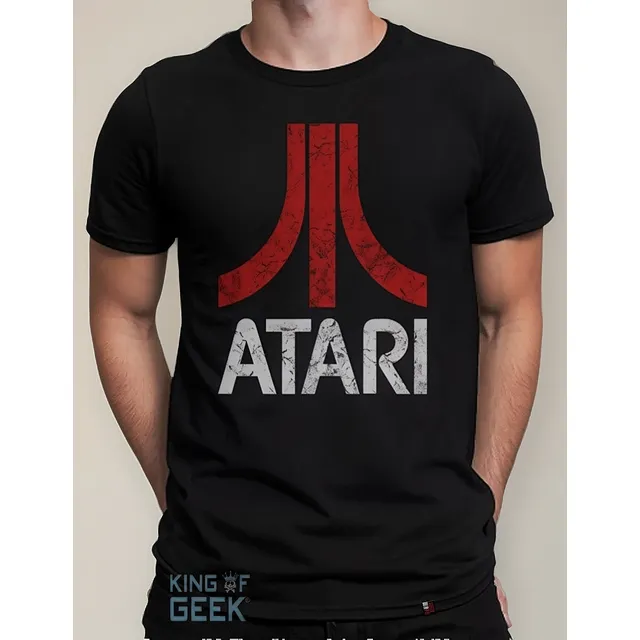 Camiseta Atari Games Camisa Geek Retrô Clássicos Anos 80