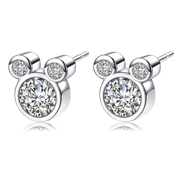 Weilydf, Pendientes De Tuerca De Mickey Para Mujer, Forma De