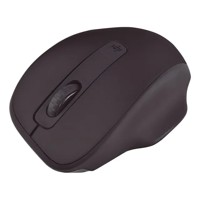 Mouse Óptico Quaroni Inalámbrico con 4 Botones y Rueda de Desplazamiento en Color Negro Modelo MIQ01N