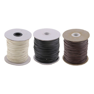 3 Rollos De 2 Mm 87 Yardas Encerado Cuerda De Hilo De 3 Rollos De 2 Mm 87 Yardas Encerado Cuerda De Hilo De
