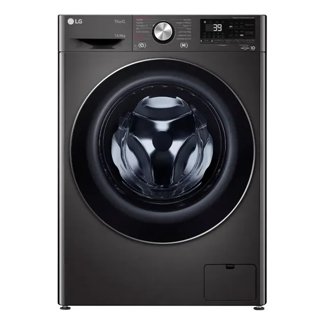 Lava E Seca Smart LG Vc2 Black Inox 14kg Cv9014bc2a