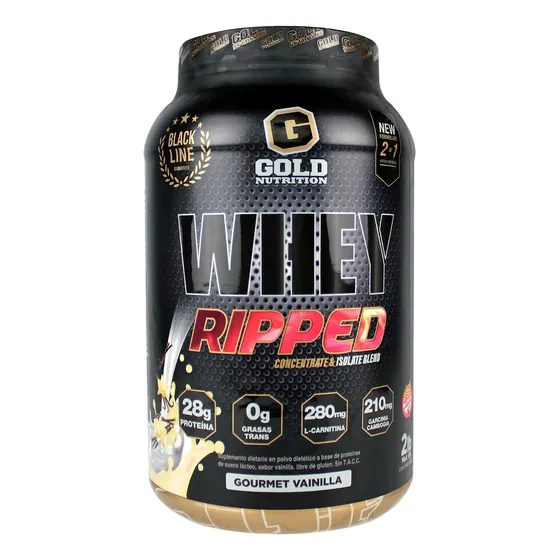Whey Ripped 2lbs Gold Nutrition Proteina Quemador Energía
