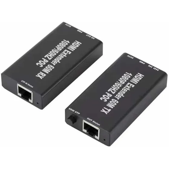 Extensor Hdmi A Rj45 Cat 5 6 Extender Hasta 60 Metros Nuevo