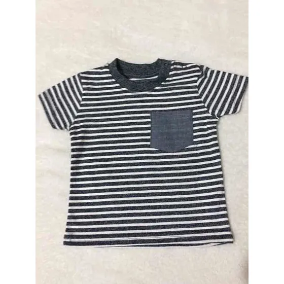 Franela Para Niño A Rayas Azules De Bebe Varon.. Importado