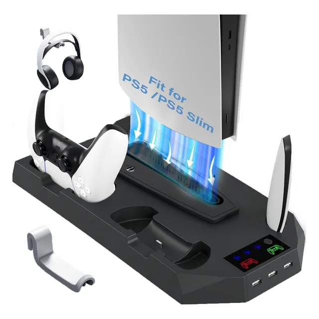 Soporte De Cargador Cooler Controller Para Ps5/ps5 Slim