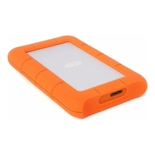 Disco Externo Lacie 1 Tb Rugged Mini Portatil Usb 3.0 Golpes Color Naranja