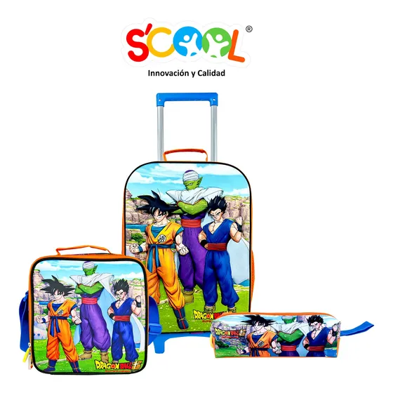 Set Dragon Ball Mochirueda Oficio + Lonchera + Cartuchera