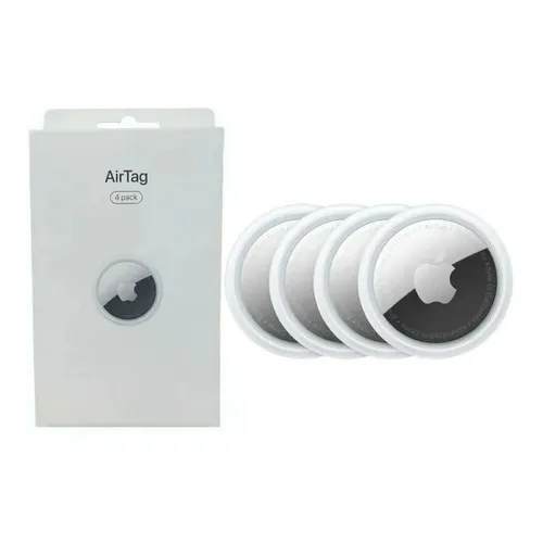 Apple Tracker Airtag, paquete con 4 unidades, color blanco