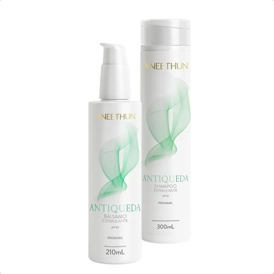 Kit Shampoo Balsamo Antiqueda Aneethun Tratamento Para Queda