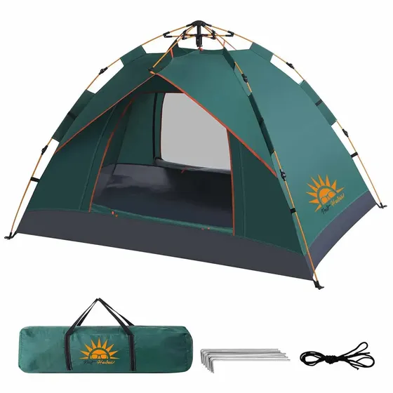 Barraca Automática Verde 3-4 Pessoas New Hawaii Impermeável UPF50+
