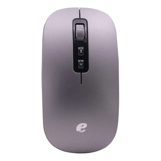 Mouse Recargable, Ratón Portátil Bajo Consumo Y Resistencia Gris