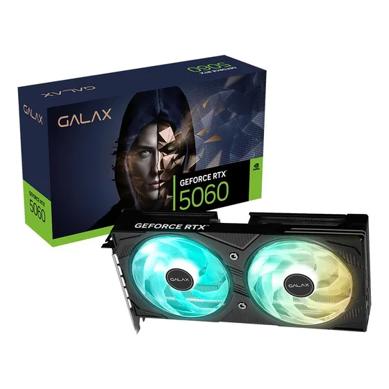 Mercado Livre Placa De Vídeo Galax Rtx 5060 Ex Black Gf 8gb Gddr7 128bits image
