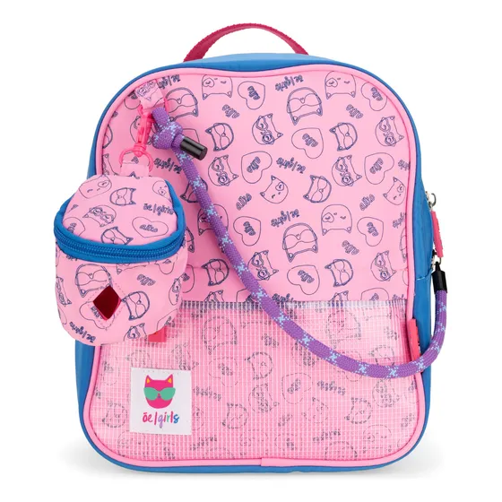 Mochila Mediana Cloe Girls Para Niña Asas Ajustables Color Rosa