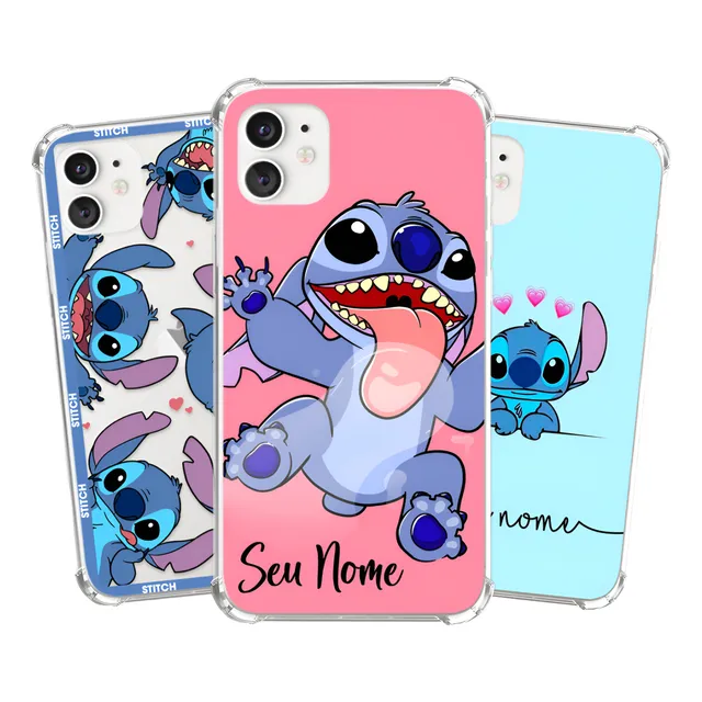 Capa Capinha Personalizada Com Nome Stitch Variadas 1