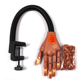 Mano De Práctica Manicure + 100 Uñas De Repuesto Mano De Práctica Manicure + 100 Uñas De Repuesto