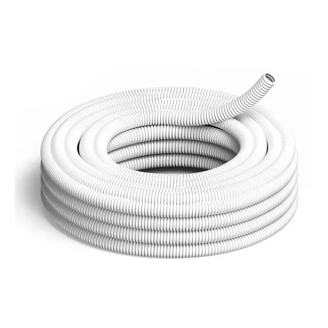 Caño Corrugado Blanco 1 1/2 Antillama Iram320 Rollo 25mt