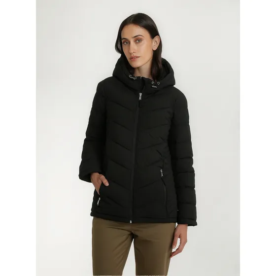 Parka Gorro Packable Acolchada Negro Tommy Hilfiger