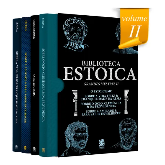 Biblioteca Estoica: Grandes Mestres Volume II - Box com 4 livros