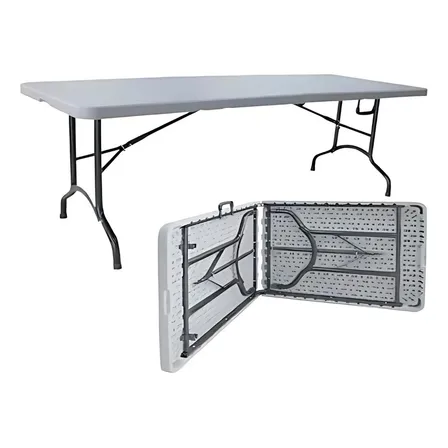Mesa Plegable Maleta 180cm, Arma Fácil Blanca
