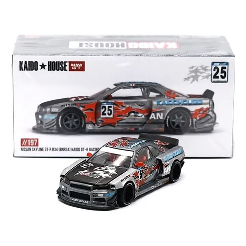 Chase + Mini Gt Kaido House Skyline Gt-r R34 2025 Zamac Zamac