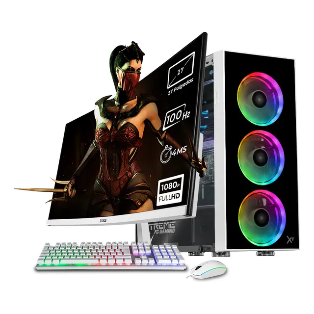 Xtreme Pc Gaming Computadora Intel Core I9 12900 32gb Ssd 1tb Monitor 27'' Curvo Wifi Dragonfly White