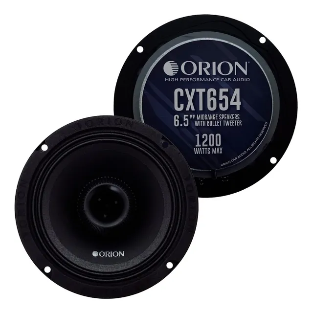Medios Rangos Orion 6.5 Plg Ctx654 1200w Bullet Tweeter Negro