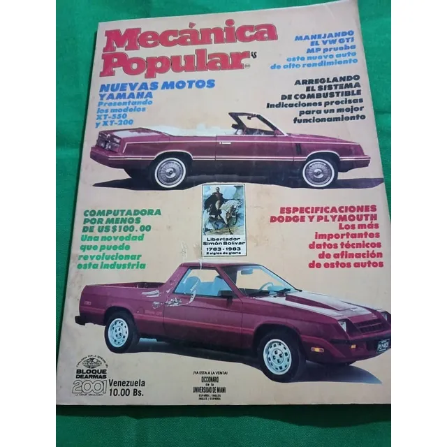 Revista : Mecanica Popular  1983 Febrero  Vol 36 N* 2