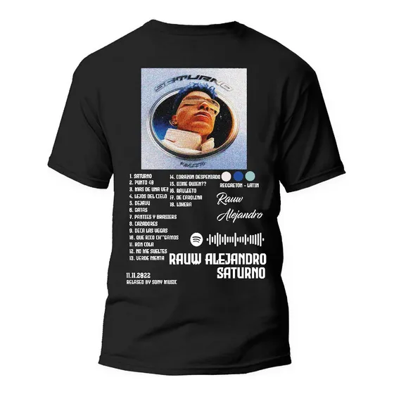 Playera Rauw Alejandro Reggaeton 