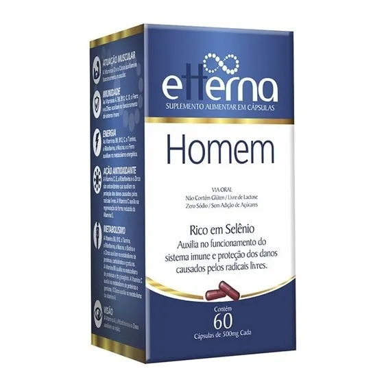 Etterna Homem C/60 Cáps Multivitamínico Energia Imunidade